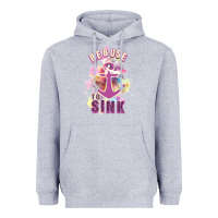 Heather Grey Rebuse To Sink Heavyweight Hoodie - Bettercallsaul