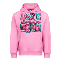 Fuchsia Pink love is being called mama Urban Hoodie - OliviaCreatesArt