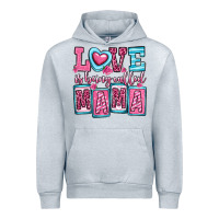 Heather Grey love is being called mama Urban Hoodie - OliviaCreatesArt