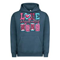 Pigment Midnight Navy love is being called mama Urban Hoodie - OliviaCreatesArt