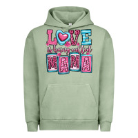 Pigment Oil Green love is being called mama Urban Hoodie - OliviaCreatesArt