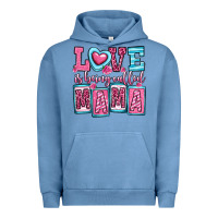Pigment Pebble Blue love is being called mama Urban Hoodie - OliviaCreatesArt