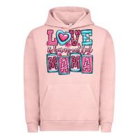 Pigment Salmon love is being called mama Urban Hoodie - OliviaCreatesArt