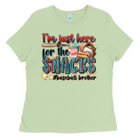 Matcha i'm just here for the snacks #baseball brother Ladies Tee - Zillion Design Studio