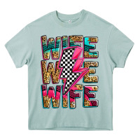 Race Wife Wife Wife Lightningbolt Heavy Core Tee | Teevron