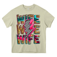 Mossy race wife wife wife lightningbolt Heavy Core Tee - Zillion Design Studio