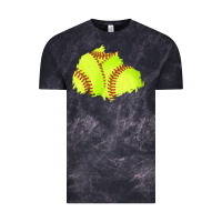 Cloud Black softball patch Vintage Tee - AdoDesignShop