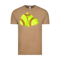 Vintage Coffee softball patch Vintage Tee - AdoDesignShop