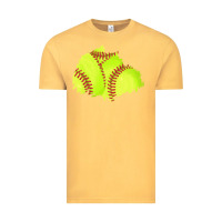 Vintage Mustard softball patch Vintage Tee - AdoDesignShop