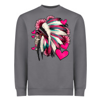 Storm indian headdress with hearts valentine's day Heavyweight Sweatshirt - Jasminsmagicworld