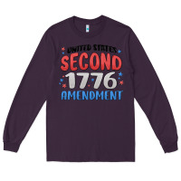 Plum united states second 1776 amendment Long Sleeve Tee - MaliasSmallBusiness