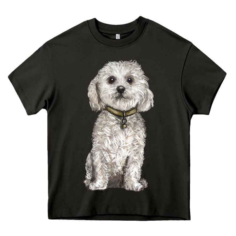Bichon Frise Dog Heavy Core Tee by BarkalooDesign | Teevron