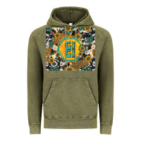 Vintage Olive gigi sunflower turquoise Vintage Hoodie - Jasminsmagicworld