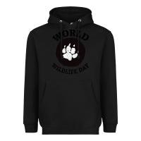 Black World Wildlife Day Heavyweight Hoodie - Bettercallsaul