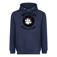 Navy World Wildlife Day Heavyweight Hoodie - Bettercallsaul