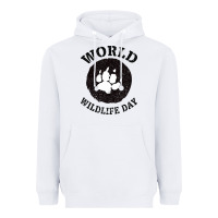 White World Wildlife Day Heavyweight Hoodie - Bettercallsaul