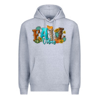 Heather Grey Fall Vibes Premium Hoodie - texasbilliewilder