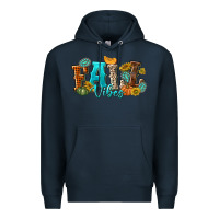Navy Fall Vibes Premium Hoodie - texasbilliewilder