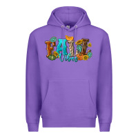 Purple Fall Vibes Premium Hoodie - texasbilliewilder
