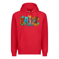 Red Fall Vibes Premium Hoodie - texasbilliewilder