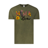 Vintage Olive pink mama bear with cute bear Vintage Tee - Artiststas