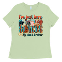 Matcha i'm just here for the snacks #american football br Ladies Tee - Zillion Design Studio
