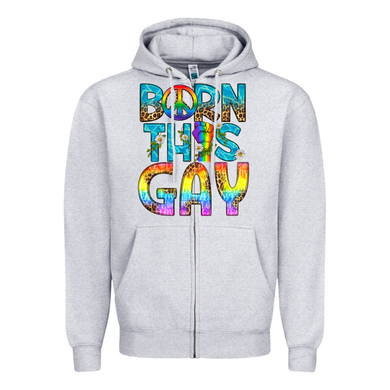 Western Born This Gay Zipper Hoodie by BundleAndBundleShop | Teevron