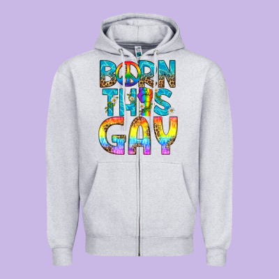 Western Born This Gay Zipper Hoodie Designed By Bundleandbundleshop
