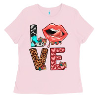 Bubblegum Pink valentines love Ladies Tee - JahusDesignShop