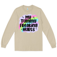 Mushroom my tummy freaking hurts Long Sleeve Tee - MaliasSmallBusiness