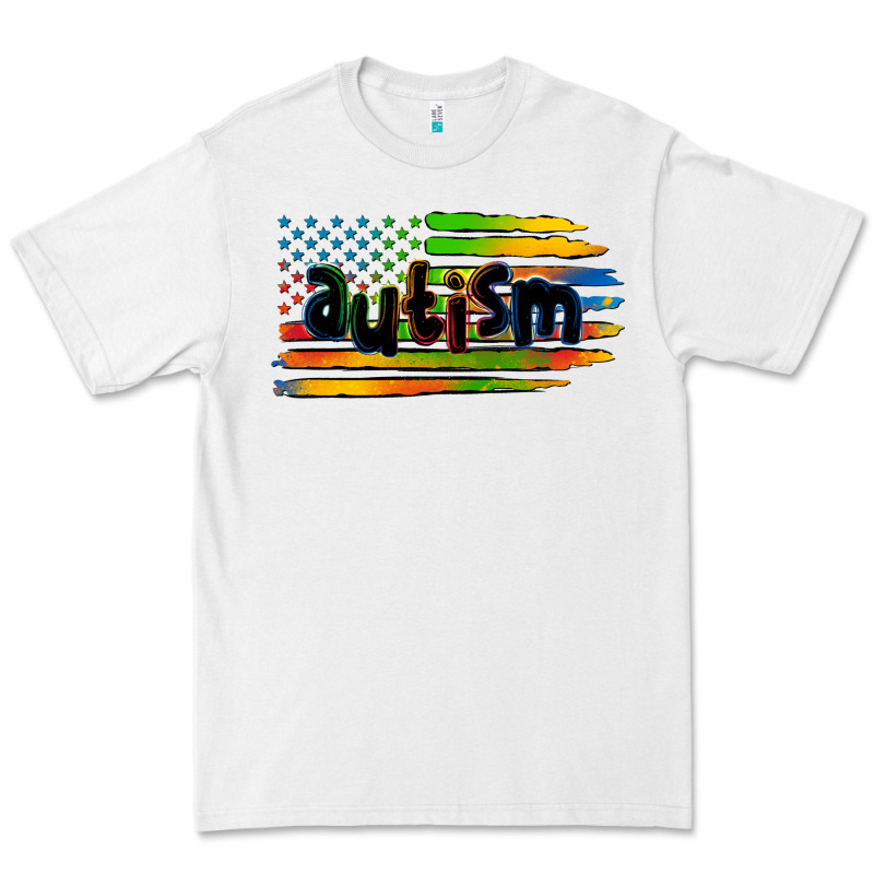Autism American Flag Premium Tee by Zillion Design Studio | Teevron