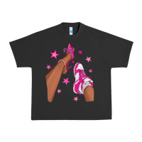 Pigment Black afro sneakers and heels Urban Heavy Tee - NancyCooperArtShop