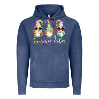 Vintage Denim summer vibes gnomes Vintage Hoodie - Artiststas