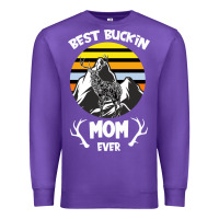 Purple Best Buckin Mom Ever Premium Sweatshirt - Bettercallsaul