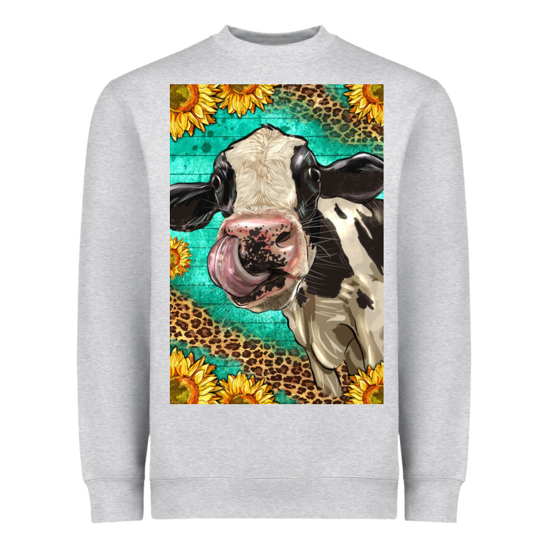 Western Holstein Cow Heavyweight Sweatshirt by LillyAllenDesigns | Teevron