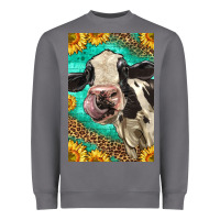 Storm Western Holstein Cow Heavyweight Sweatshirt - LillyAllenDesigns