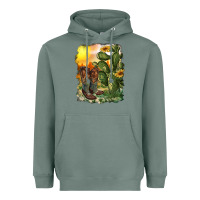 Sage western boots with cactus and desert Heavyweight Hoodie - RanaPortraitStore