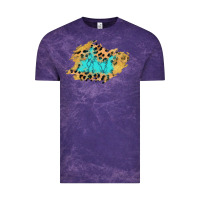 Cloud Purple glitter leopard turquoise patch Vintage Tee - AdoDesignShop