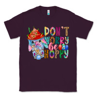 Plum DON T WORRY Be hoppy Easter Classic Tee - CowhideDigitalArt