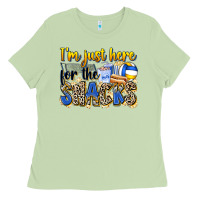 Matcha i'm just here for the snacks volleyball Ladies Tee - Zillion Design Studio
