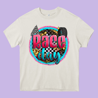 Race Day Heavy Core Tee Designed By Zillion Design Studio