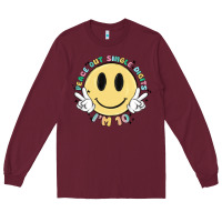 Burgundy peace out single digits im 10 Long Sleeve Tee - MaliasSmallBusiness
