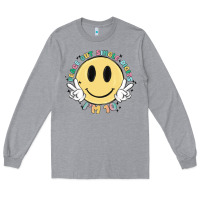 Heather Grey peace out single digits im 10 Long Sleeve Tee - MaliasSmallBusiness