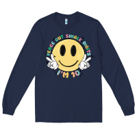 Navy peace out single digits im 10 Long Sleeve Tee - MaliasSmallBusiness
