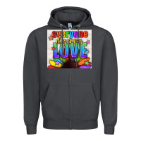 Smoke Everyone Deserves Love Pride LGBTQ+ Tumbler Zipper Hoodie - BundleAndBundleShop