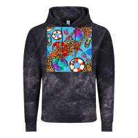Cloud Black summer with leopard seamless pattern Vintage Hoodie - BundleAndBundleShop