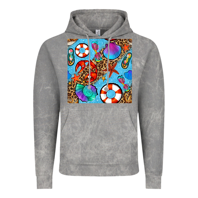 Summer With Leopard Seamless Pattern Vintage Hoodie by BundleAndBundleShop | Teevron