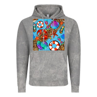 Cloud Rock summer with leopard seamless pattern Vintage Hoodie - BundleAndBundleShop