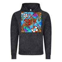 Vintage Black summer with leopard seamless pattern Vintage Hoodie - BundleAndBundleShop