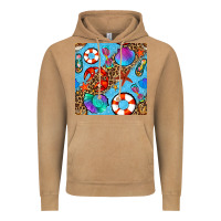 Vintage Camel summer with leopard seamless pattern Vintage Hoodie - BundleAndBundleShop